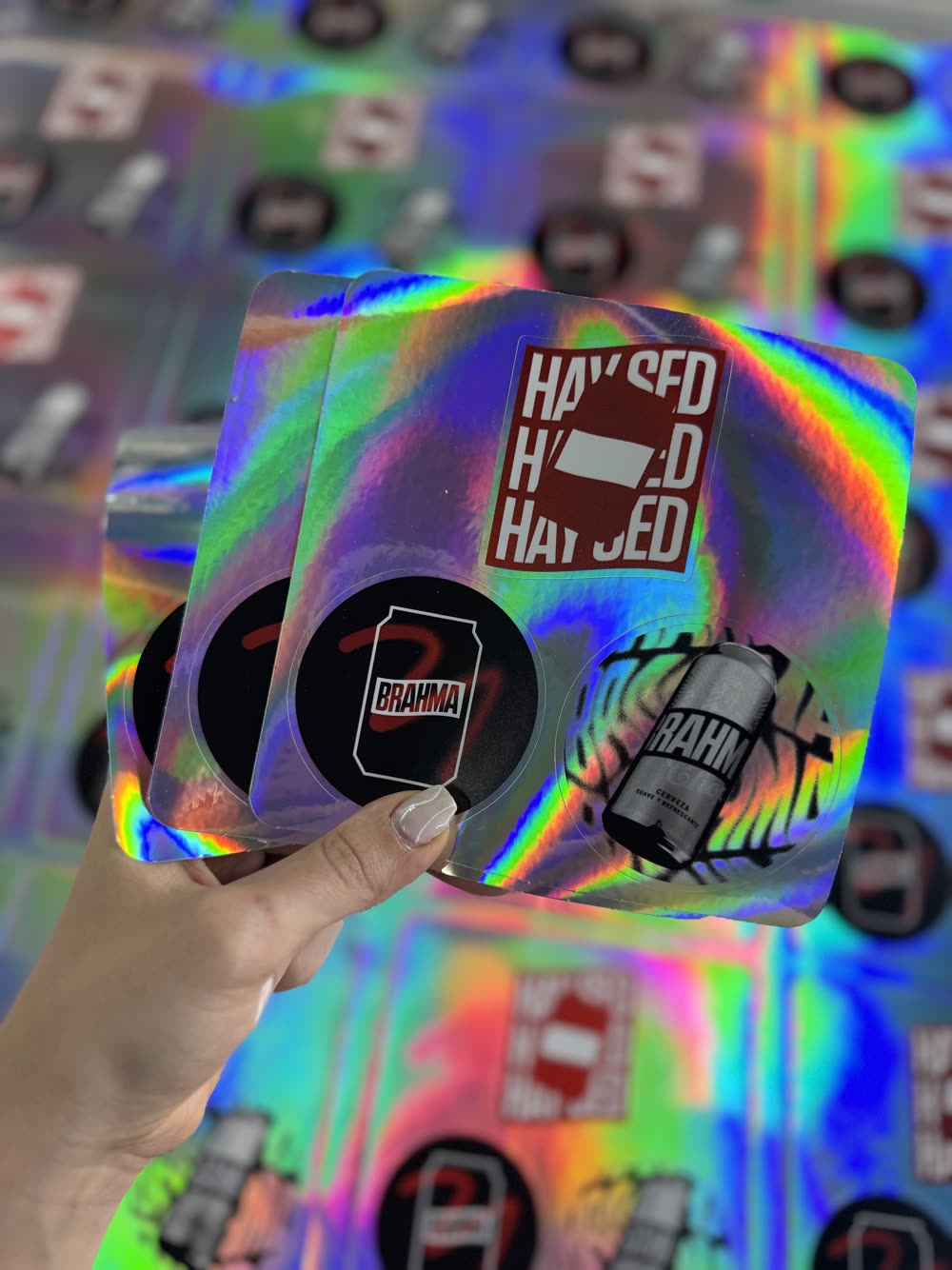Calcos holográficos premium